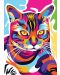 Пъзел Nova puzzle от 1000 части - Многоцветна котка - 2t